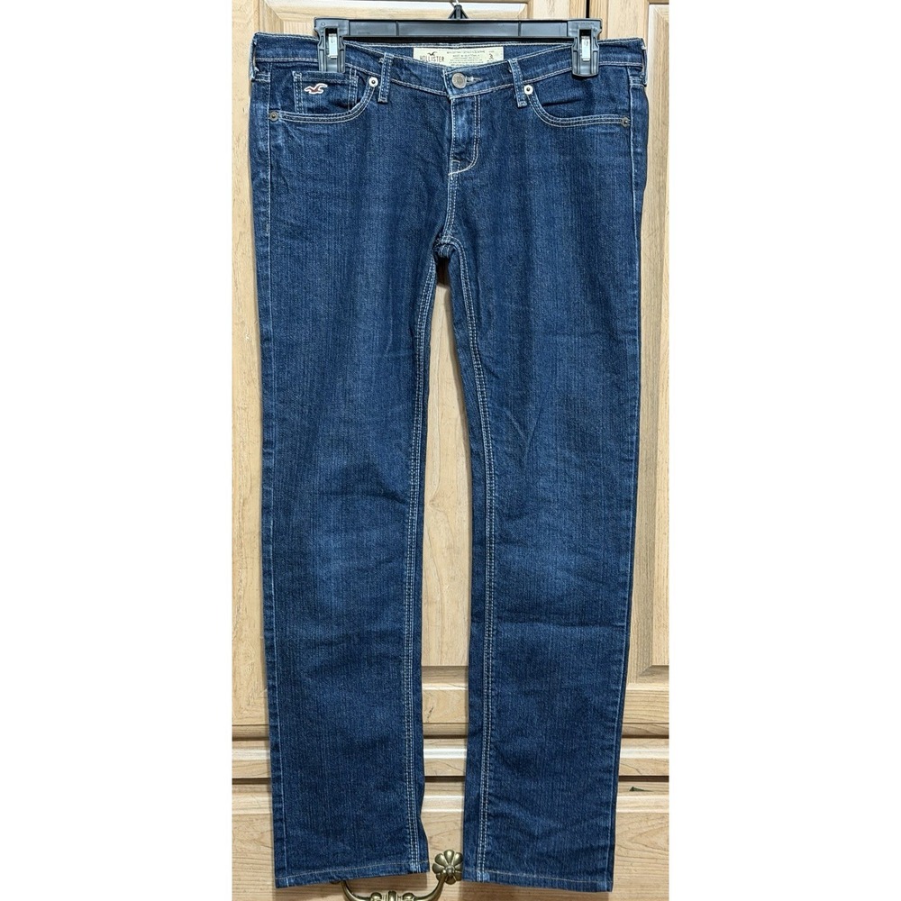 Hollister Denim Jeans Women's Junior's Size 3L Blue Low Rise Stretch Medium Wash